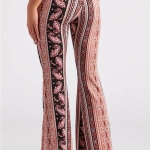 Windsor Desert Haze Paisley Flare Pants Size S